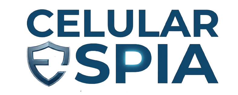 Logo Celular Espía sobre fondo oscuro